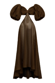 Zoe Puff Sleeve Mesh Dress