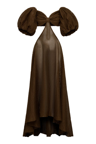 Zoe Puff Sleeve Mesh Dress