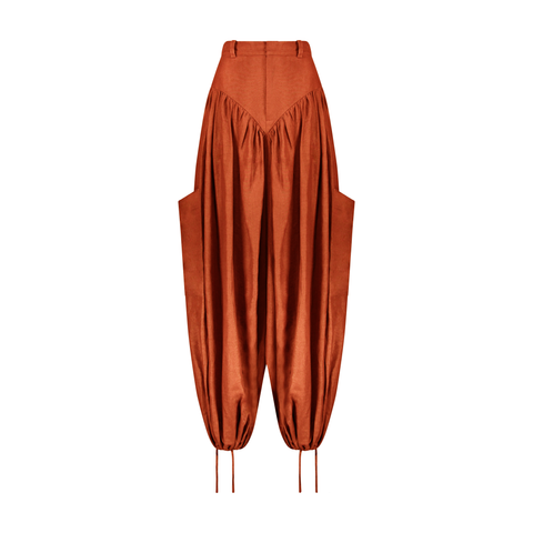 Fiery Orange Cargo Panty Pant (MADE TO ORDER)