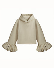Oat Statement Sleeve Hoodie