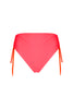 Neon Pink High Waist Bikini Ruched Bottom