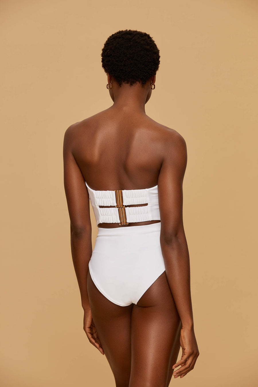 White Double Bow Swimsuit