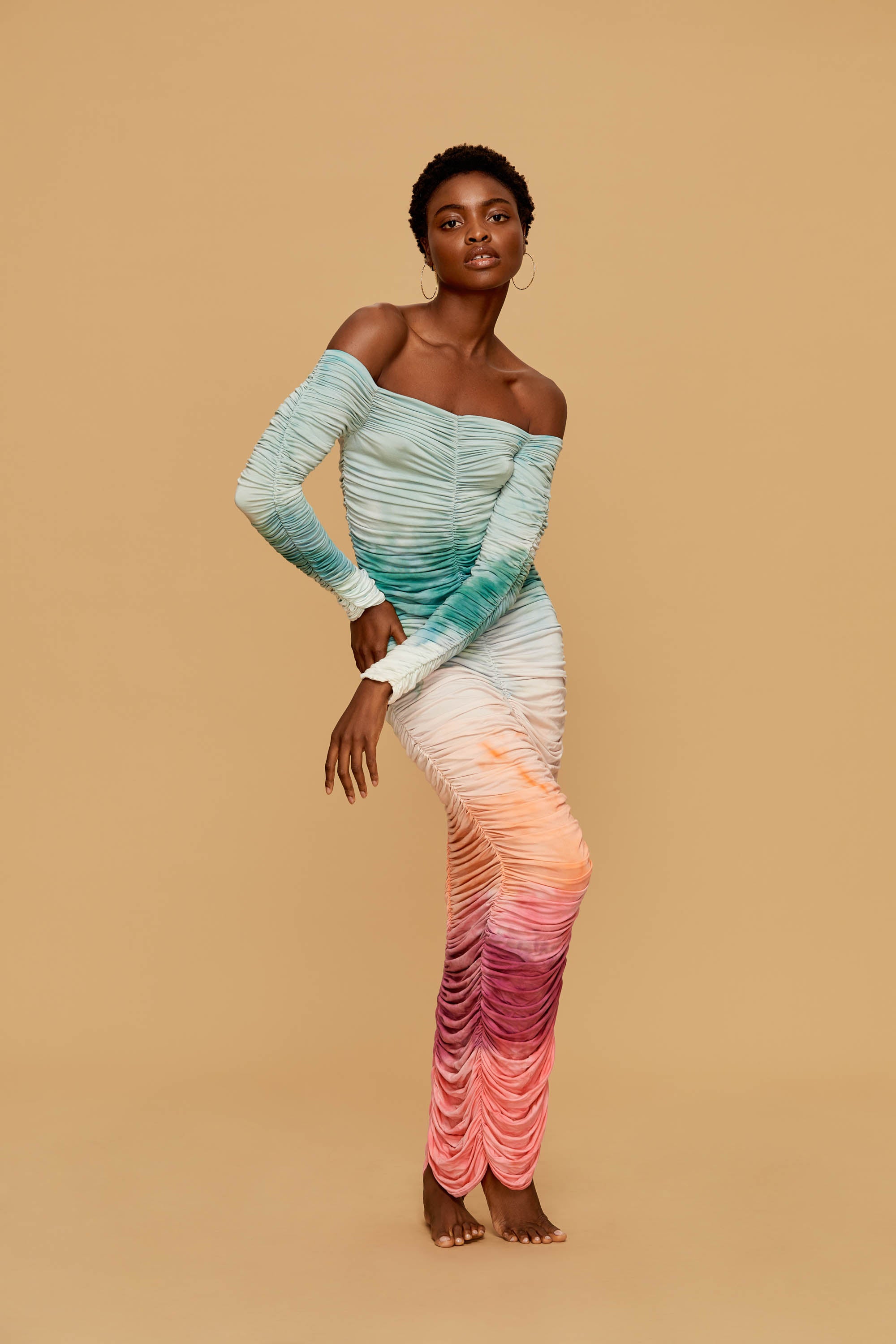 Dancehall Spice Gradient Dress