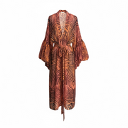 Gradient Ritual Sheer Wilted Sleeve Robe