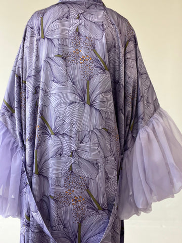 Hibiscus Wilted Sleeve Robe (Made to Order)