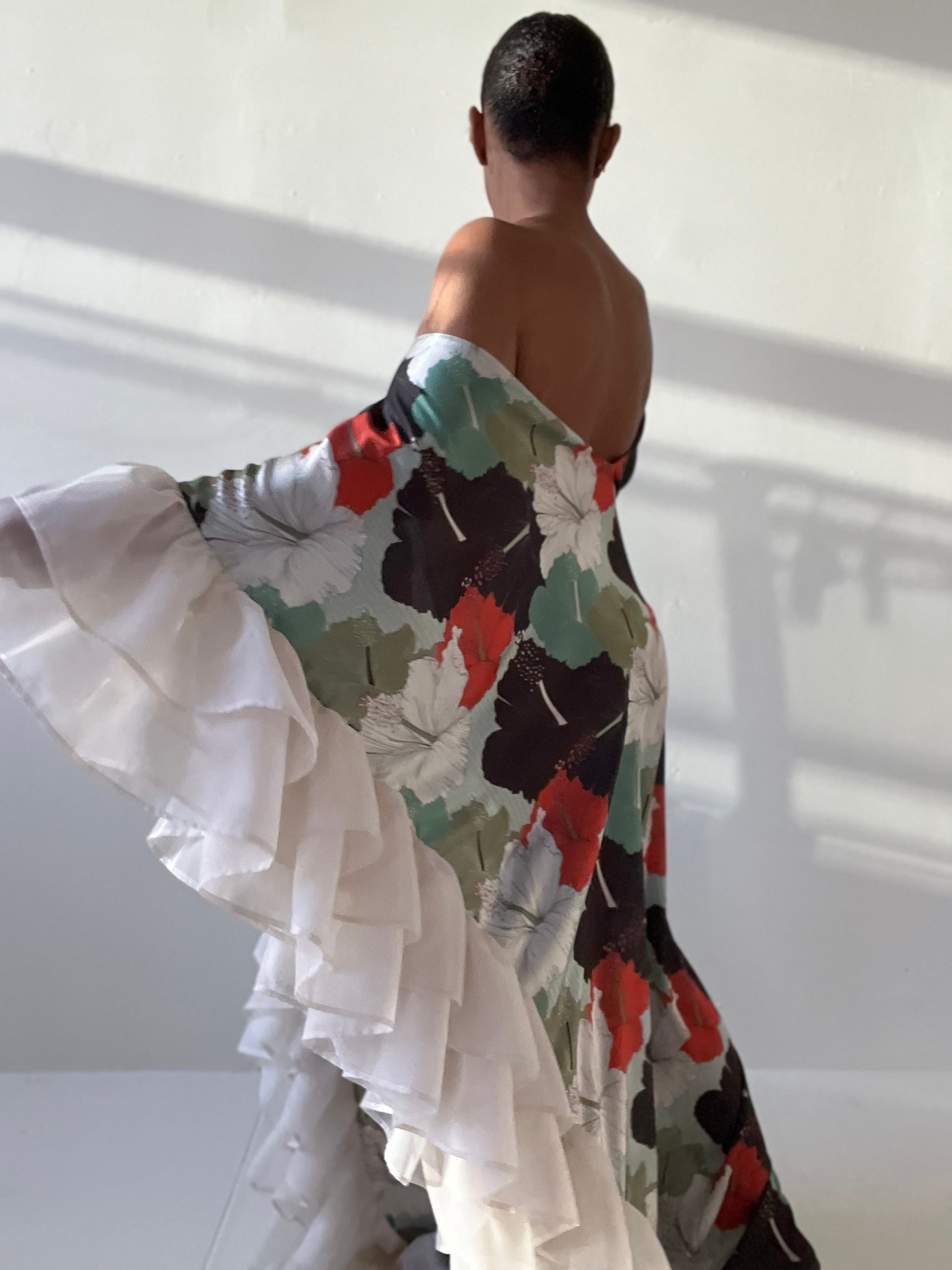 Brown Hibiscus Kaftan – Fe Noel