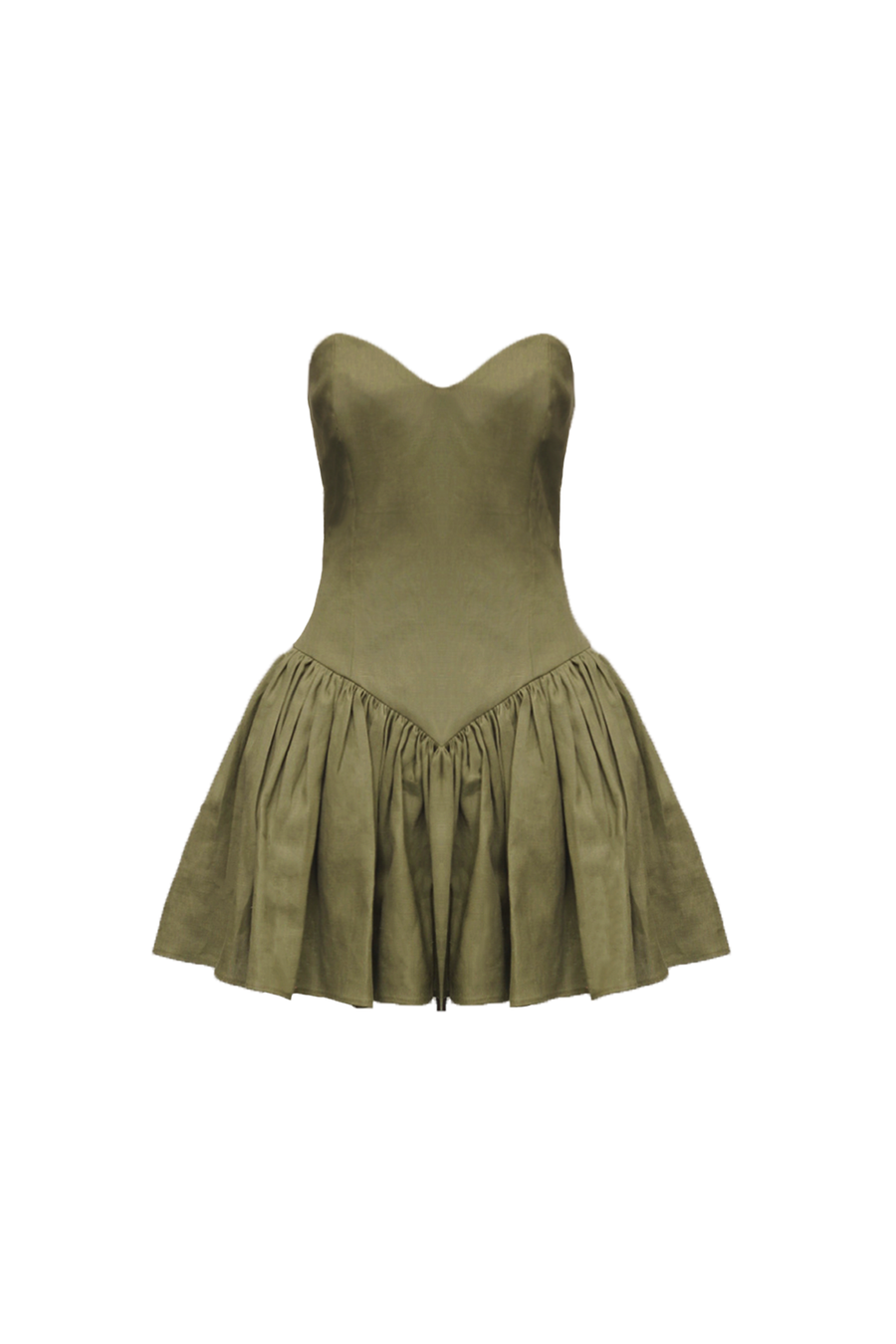 Army Green Georgia Sweetheart Dress Top XS Army Green Georgia Sweetheart Dress Top XS