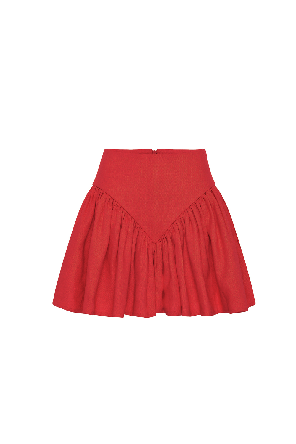 Red Linen Panty Shorts