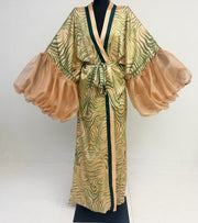 Green Ritual Wilted Sleeve Robe (Made to Order)