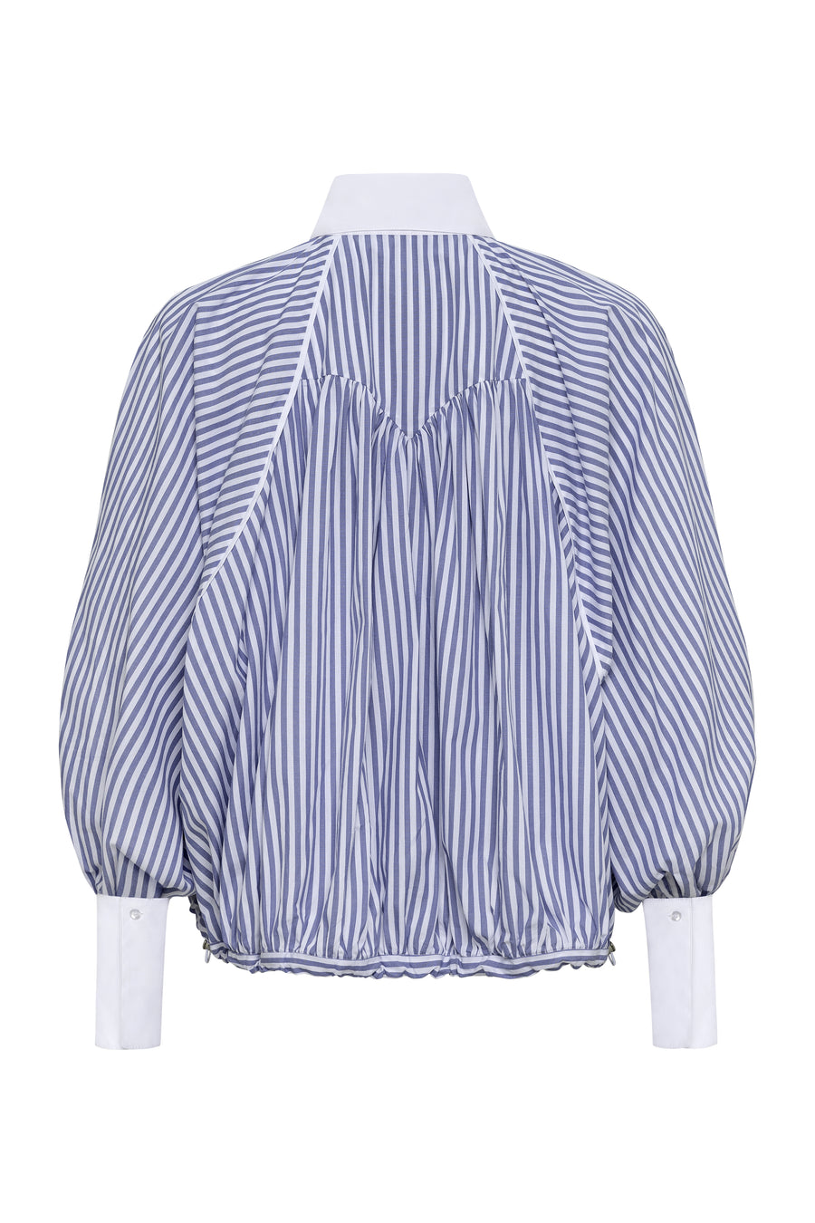 Navy/Bone Pin Stripe Lyte Poet Top