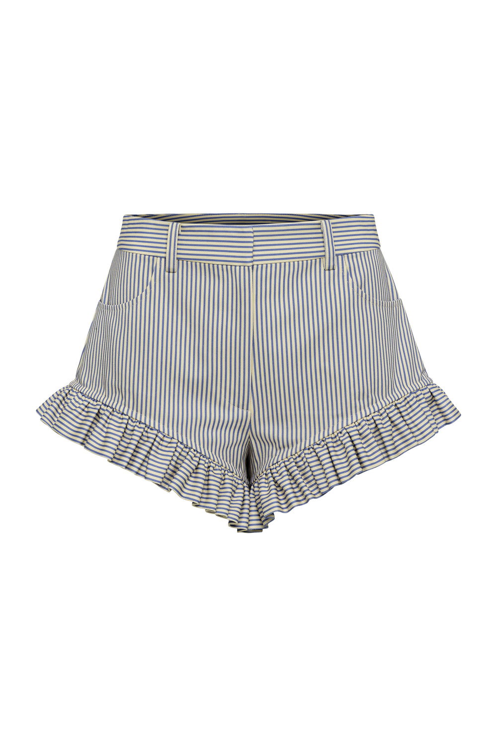 Navy & Bone Stripe Maxine Peek A Boo Beach Short