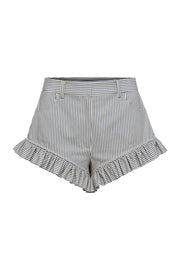 Navy & Bone Stripe Maxine Peek A Boo Beach Short