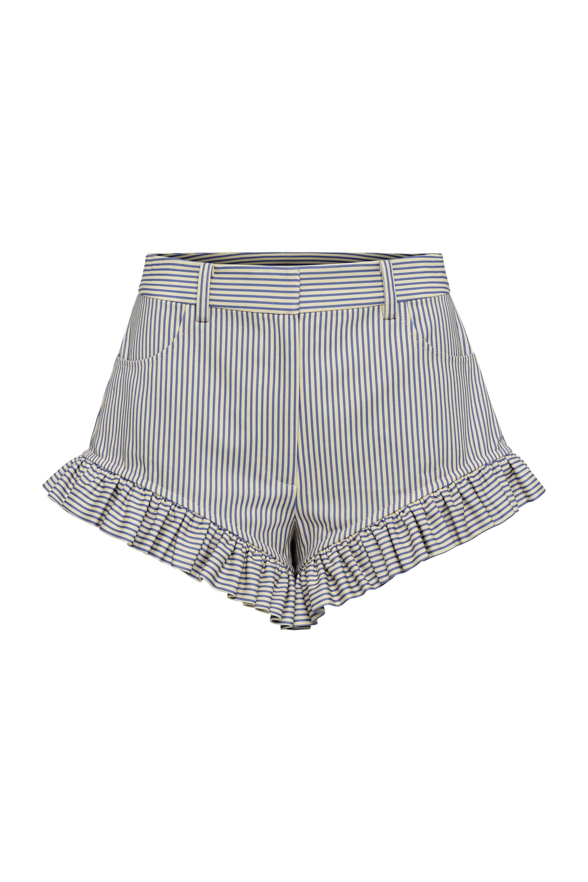 Navy & Bone Stripe Maxine Peek A Boo Beach Short – Fe Noel