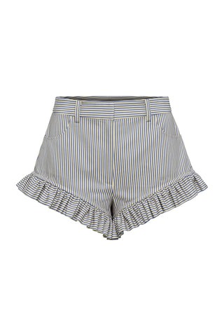Navy & Bone Stripe Maxine Peek A Boo Beach Short