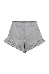 Navy & Bone Stripe Maxine Peek A Boo Beach Short