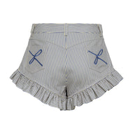Navy & Bone Stripe Maxine Peek A Boo Beach Short – Fe Noel