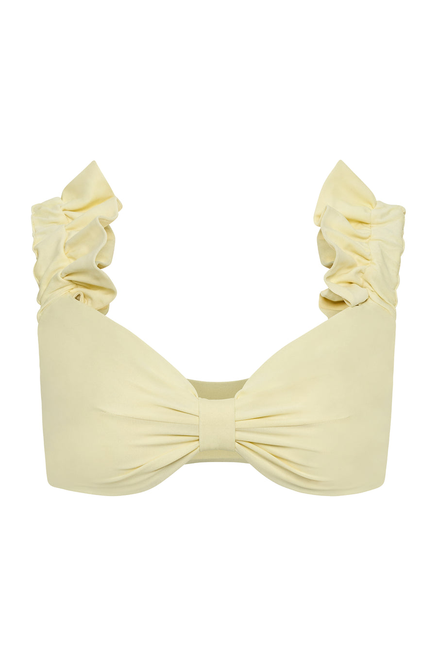 Bone Ruffle Fin Two Piece Swim Set