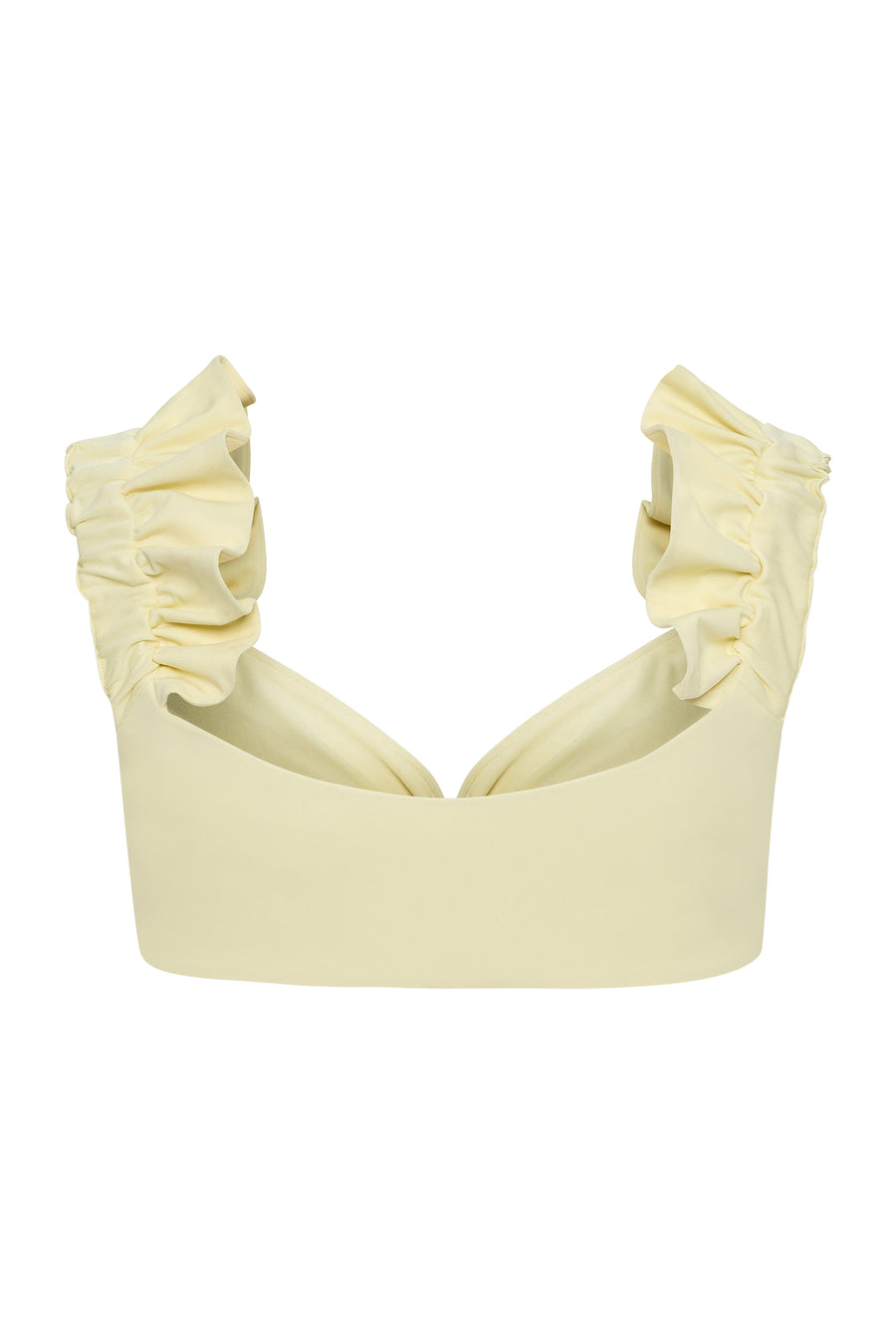 Bone Ruffle Fin Two Piece Swim Set