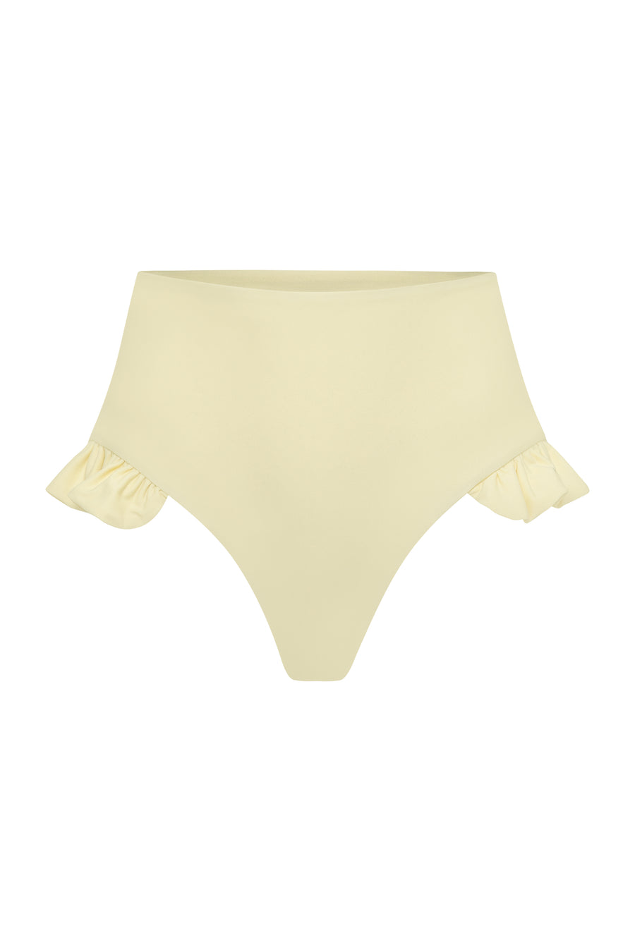 Bone Ruffle Fin Two Piece Swim Set