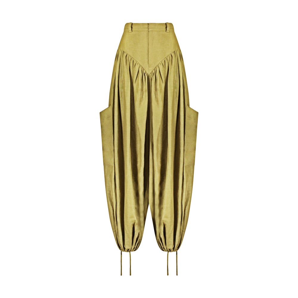 Vintage Yellow Cargo Panty Pant