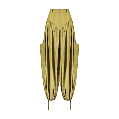 Vintage Yellow Cargo Panty Pant
