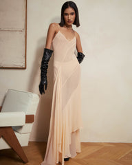 Lela Chiffon Blush Dress