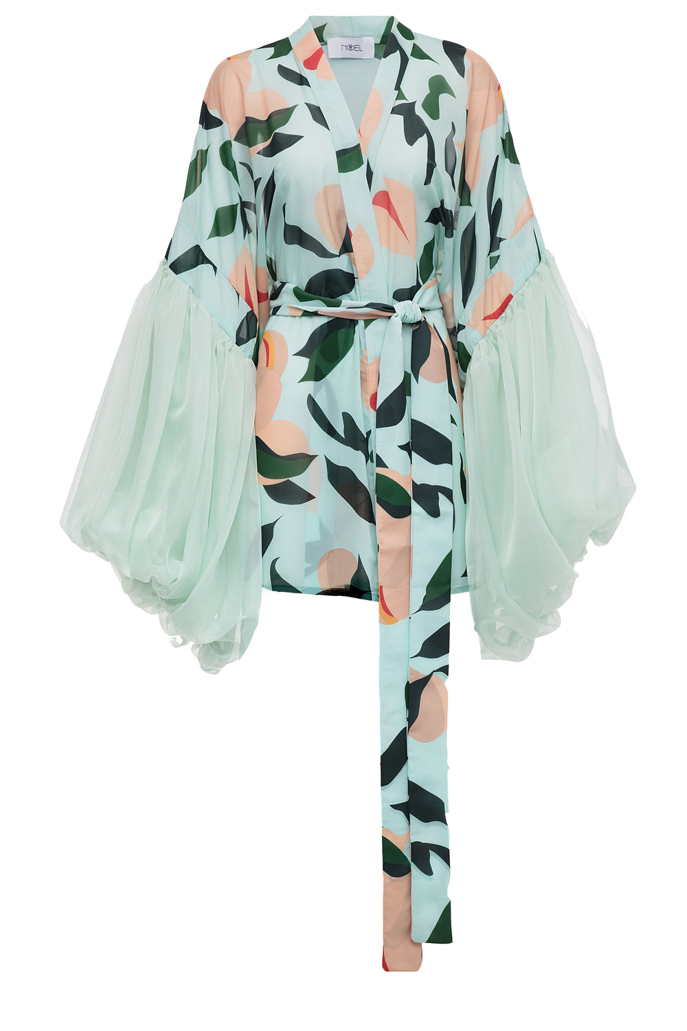 Nutmeg Caribbean Mint Short Robe (Pre Order)