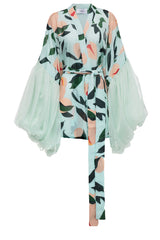 Nutmeg Caribbean Mint Short Robe (Pre Order)