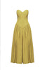 Vintage Yellow Georgia Sweetheart Midi Dress