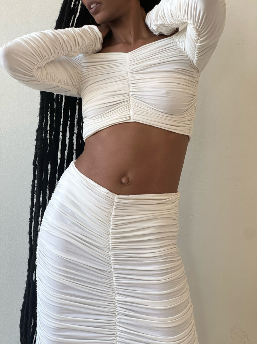 Moonlight Ruched Crop Top