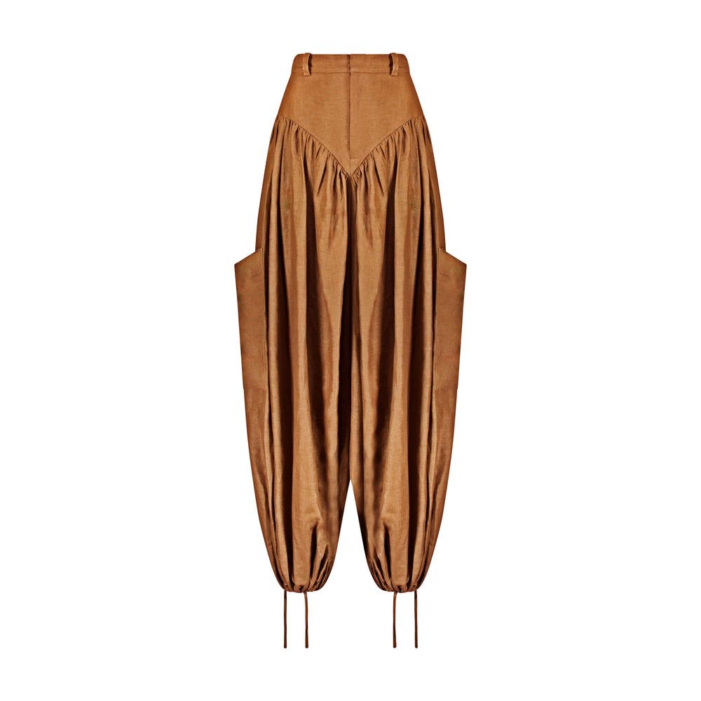 Khaki Cargo Panty Pant