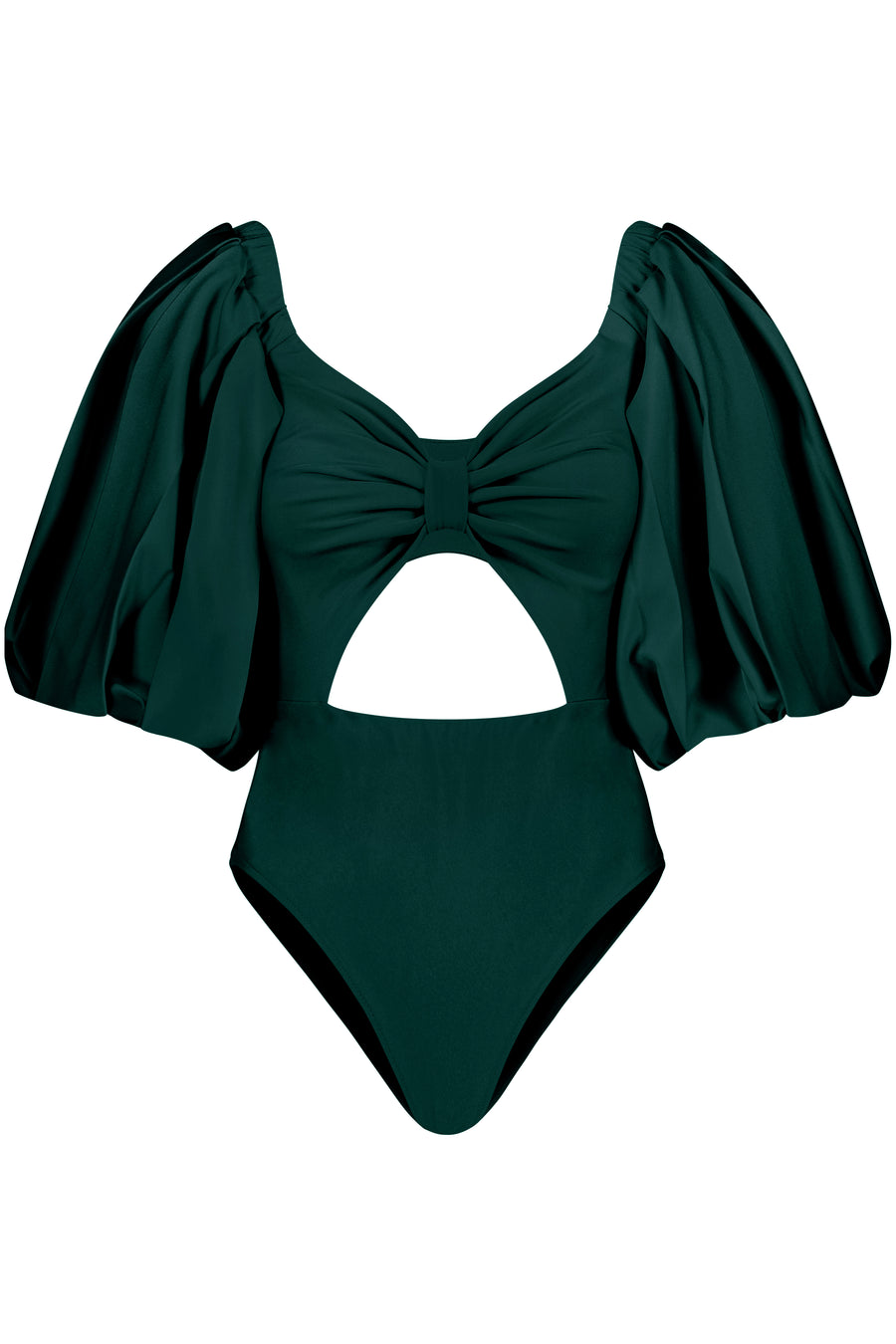 Emerald Puff Sleeve Bodysuit