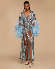 Blue Ritual Wilted Sleeve Robe (MADE TO ORDER)