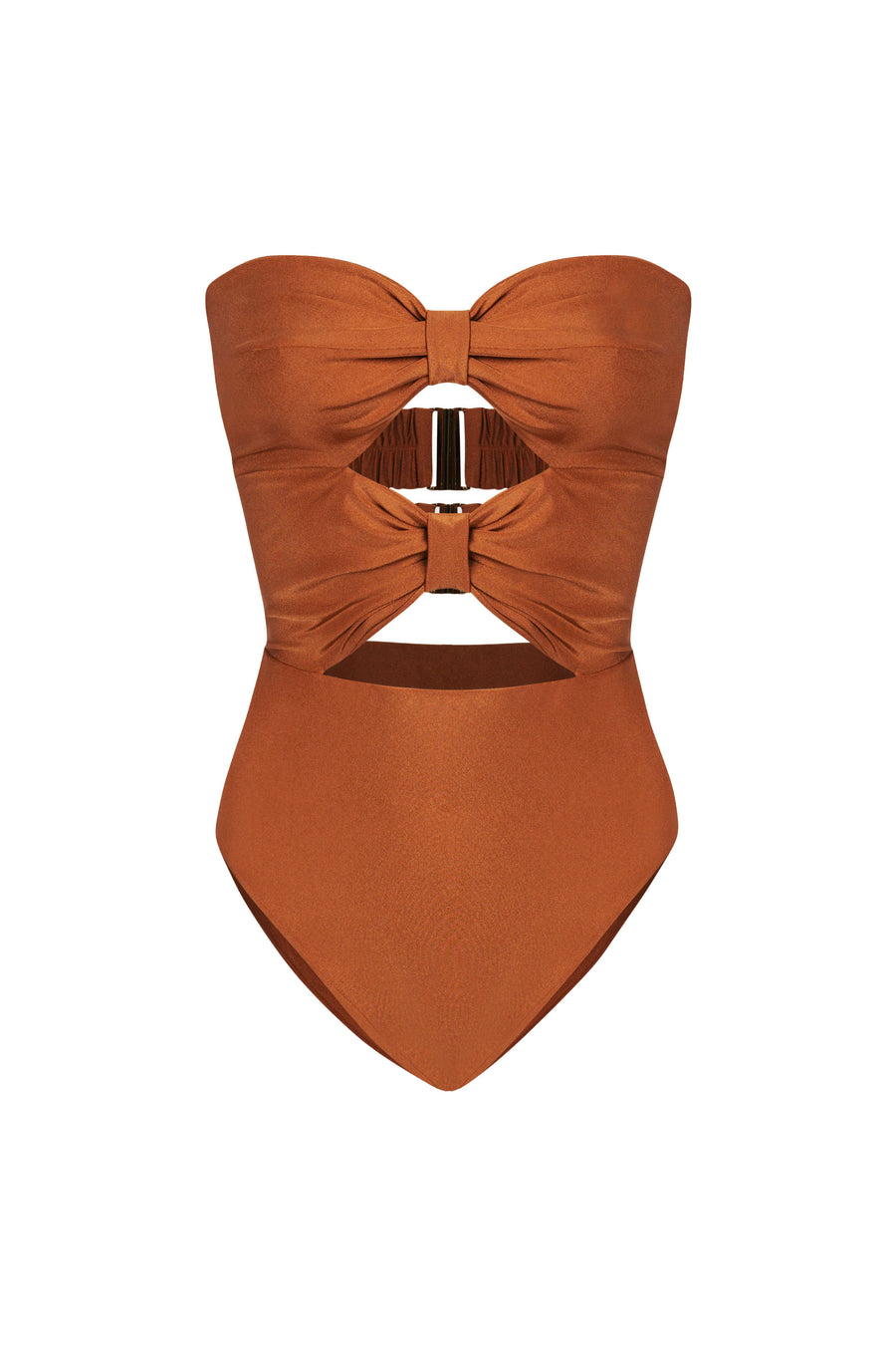 Rust Double Bow Swimsuit